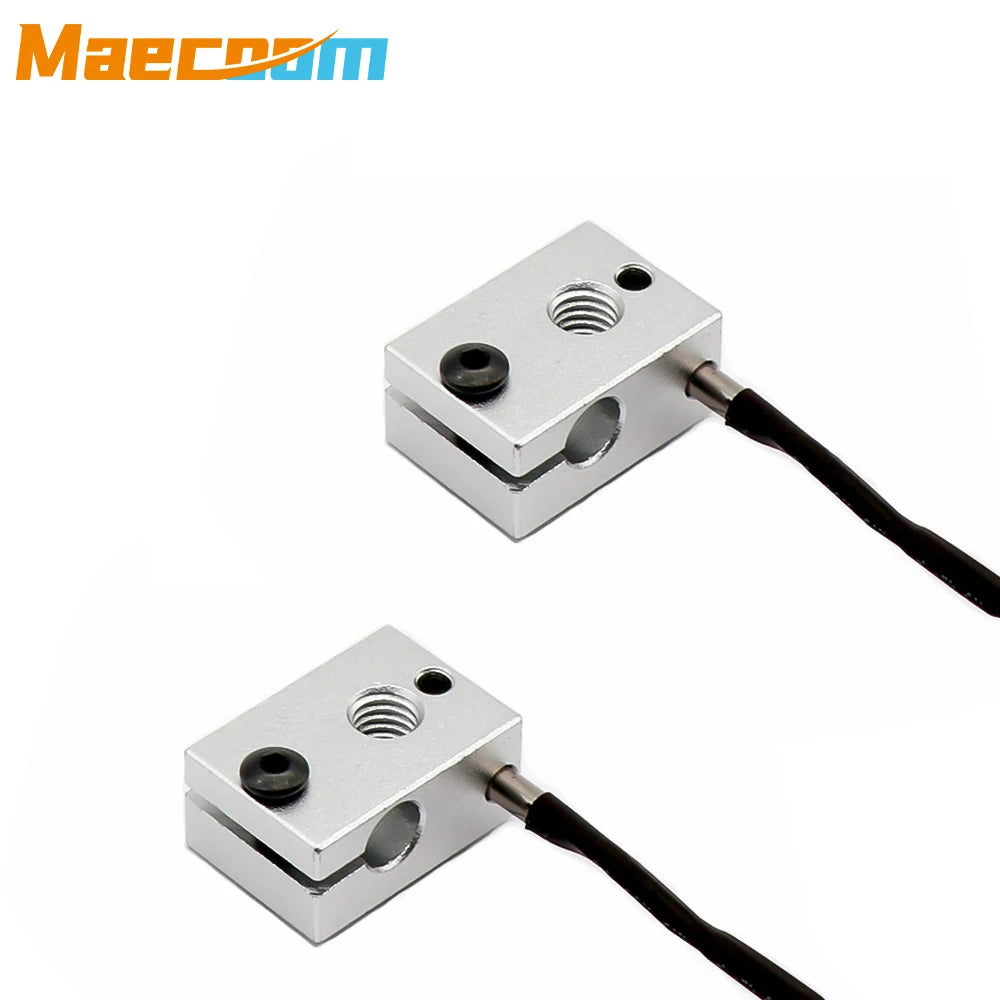 2/5pcs 1M/2M NTC 100K Ohm B3950 Thermistor 3x15mm Cartridge Sensor High Temperature for 3D V6 Upgraded Heater Block 3D Printer