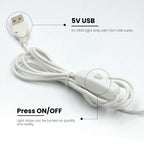 5V 2835 LED Strip Light USB 60Leds/m Flexible Fita Led Tape With Switch White Warm White Waterproof LED Lights for Room Decor
