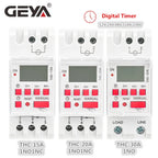 GEYA THC-15 Digital Timer Switch Weekly Programmable Timers 16A 20A 30A ACDC12V 24V 110V 220V 240V Timers
