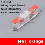 Quick Wiring Terminal Push-in Wire Connector Splitter Mini Universal High power Butt Terminal Block Led Light 1 in Multiple Out