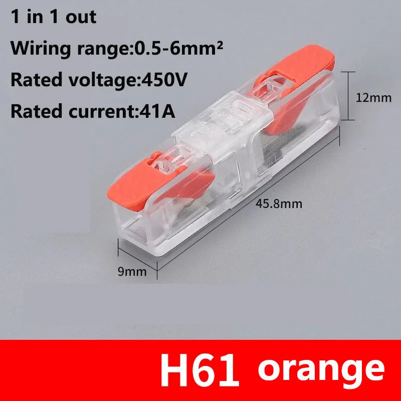 Quick Wiring Terminal Push-in Wire Connector Splitter Mini Universal High power Butt Terminal Block Led Light 1 in Multiple Out