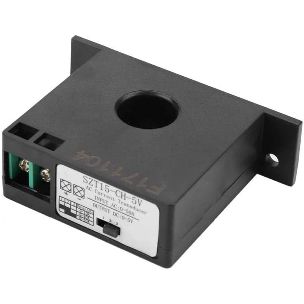 A51M-AC Current Transducer Transmitter Transformer Sensor AC Current Converter AC 0-50A To DC 0-5V SZT15-CH-5V