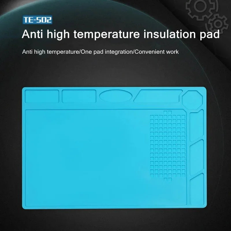 S-160 TE-509/502/508/610 LW-M3/M4 Soldering Mat ESD Antistatic 500 ° Heat Resistant Insulation Work Mat Silicone Repair Pad