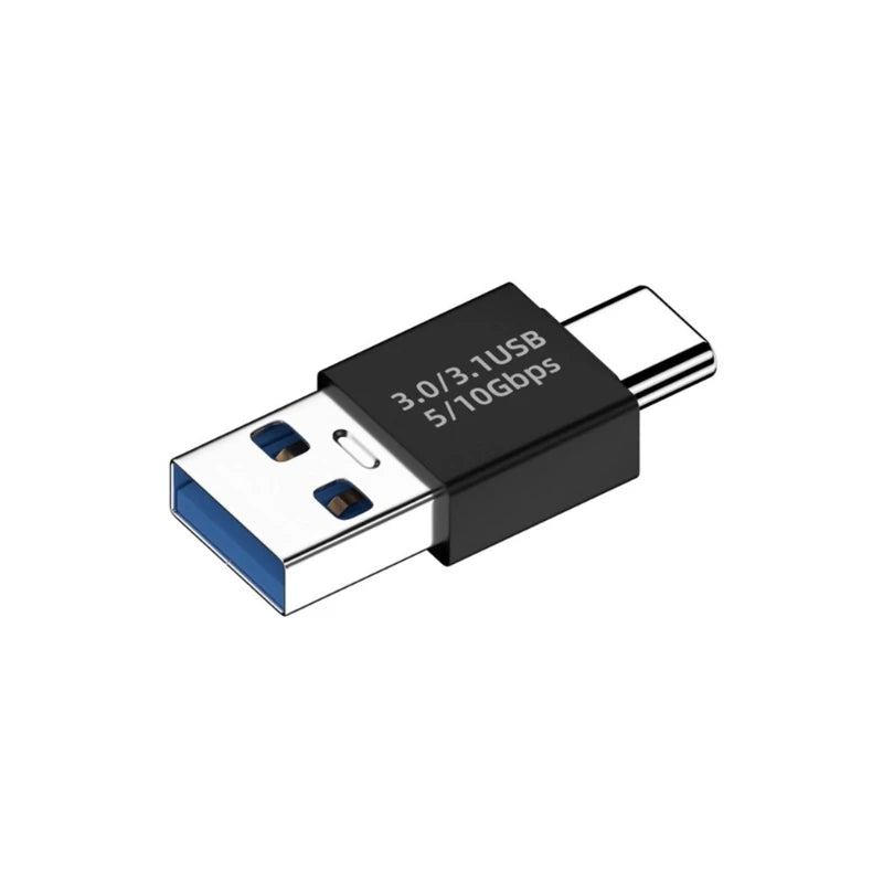USB 3.1 To Type-C OTG Adapter 90/180 Degree Elbow Fast Charging Charger Converter U Shape USB Male To USB C Male Data Adapter
