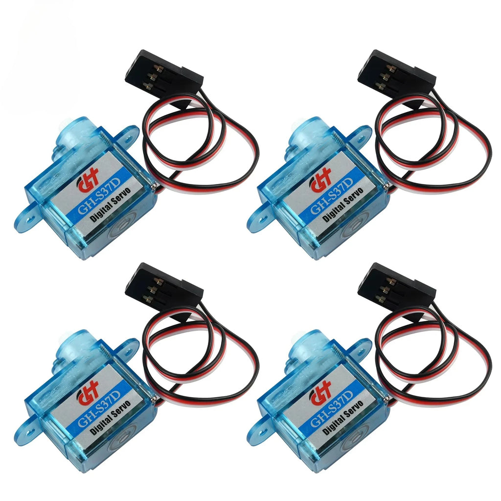 1/2/4 PCS GH-S37D Micro Digital Servo Motor 3.7g Super Light 90 Degree for RC Plane/Helicopter/Boat/Car Super Light Mini Servos