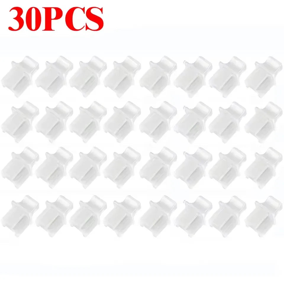10/50PCS RJ45 Ethernet Port Dust Plug Protection Soft Silicone Cover Network Connector End Router Connection Dustplugs