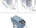 SSR Solid State Relay 10A 25A 40A 60A 80A 100A 120A DIN Rail Single Phase Relay With Heat Sink DC To AC DC To DC AC To AC
