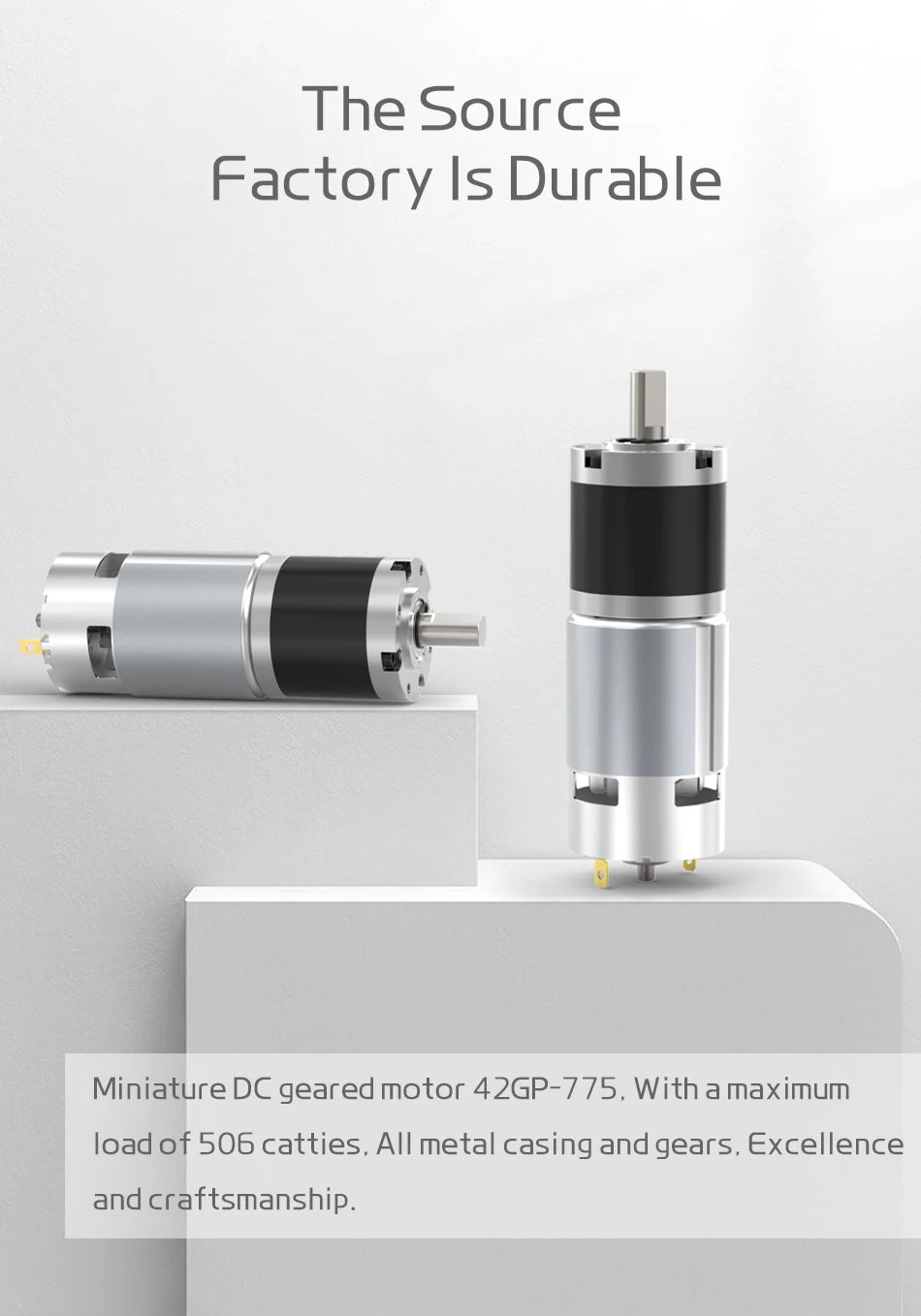 12V24V Planetary Gear DC Low-Speed Motor DC 775 Long Life Ultra-High Torque Forward And Reverse 42mm Planetary Brushed GearMotor
