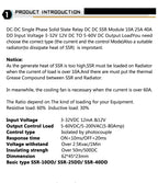 Rele 12V Relay Solid State SSR Module 5V 24Vdc Voltage 24V Relè Switch Relé 12 V 3V Reley Contactor Heatsink 40 DD 10A 40A DC