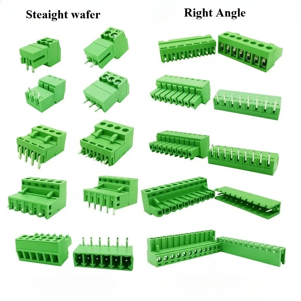 5Pair 15EDG KF2EDG 3.5mm 3.81mm 3.96mm 5.08mm PCB Screw Terminal Block 2-12Pin Male Plug Female Socket Pin Header Wire Connector