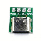 Type-c PCB With Cabel Converter Adapter Micro USB To DIP Female Connector Breakout Board Charging Cable Soldering Board Socket