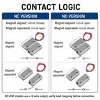 2 Pairs MC-51 MC-52 MC-56 MC-58 Wired Magnetic Door Window Contact Sensor NC NO Reed Switch for Metal Gate Security Alarm System
