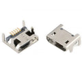 5Pin Micro USB Connector Female Port Jack Solder Plug SMD SMT Android Phone Data Charging Socket 5P Micro USB DIY Repair Adapter