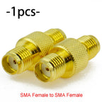 Connector SMA to SMA/ RP-SMA to SMA / RPSMA Male Plug & Female Jack Slide-on Straight RF Coax Adapter Connector