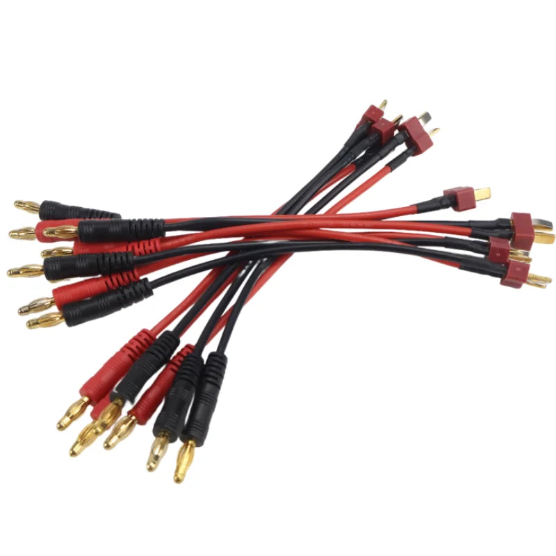 XT30 XT60 XT90 T Plug Charge Lead to 4.0mm Banana Plugs Charge Cable Silicone Wire 14AWG For Lipo Battery
