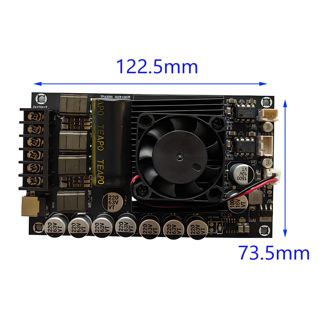 TPA3255 600W High-Power Amplifier Board 300W X 2 High-power HIFI Digita Low Noise AMP 2.0 Ch Class D
