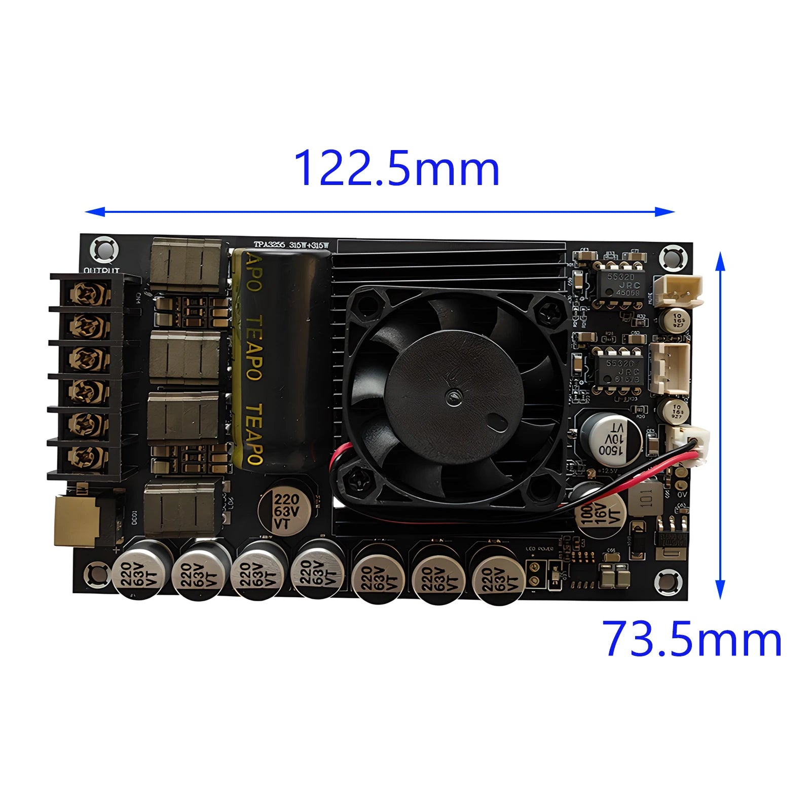 TPA3255 600W High-Power Amplifier Board 300W X 2 High-power HIFI Digita Low Noise AMP 2.0 Ch Class D