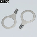 100pcs RNB Brass Ring Bare Terminal Block Connector Cable Lugs Wire Crimping Tips Electrical Connection Strips 12V 2.5mm 4mm 6mm