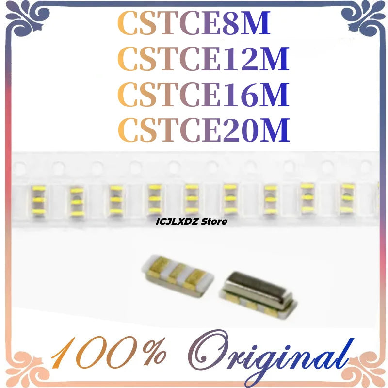 10pcs/lot Original New Ceramic Crystal 3213 8Mhz 12Mhz 20Mhz 16MHZ 8.000MHZ CSTCE 3Pin SMD Ceramic Resonators CSTCE16M 3.2*1.3