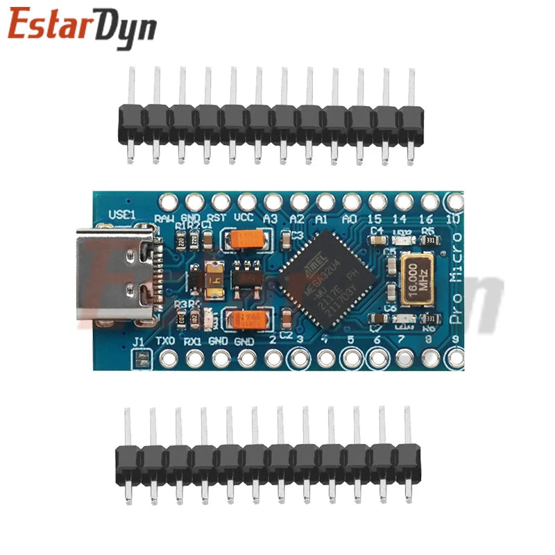 MICRO/TYPE-C USB ATMEGA32U4 Module 5V 16MHz Board For ATMEGA32U4-AU/MU Controller Pro-Micro Replace Pro Mini