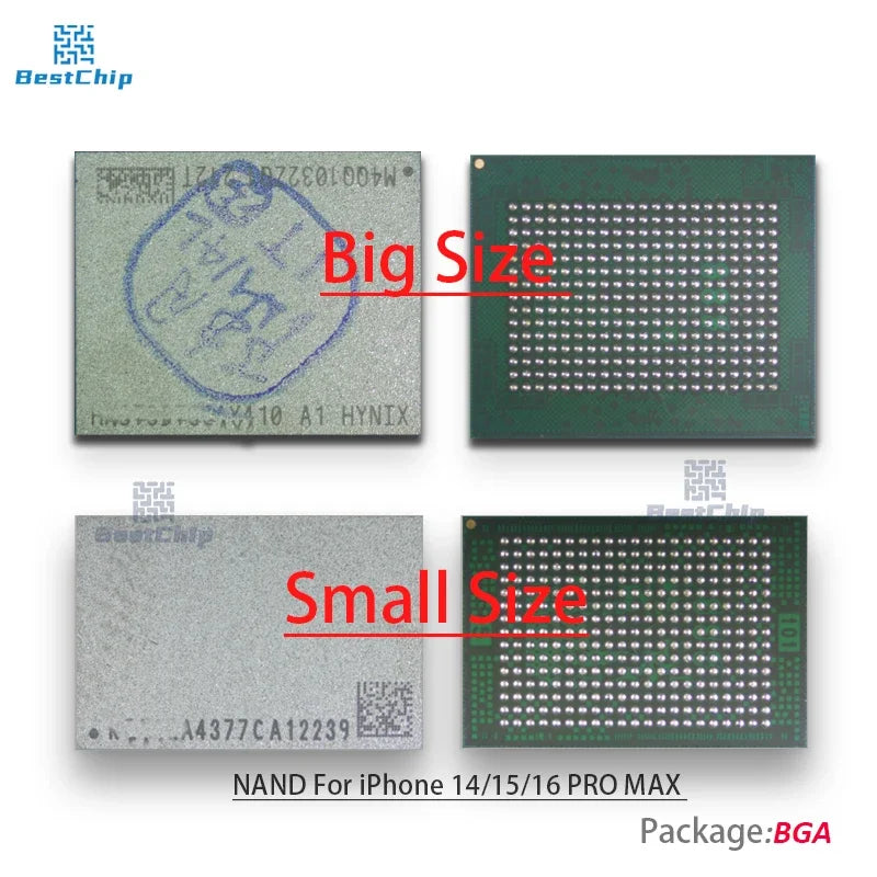 128G/256G 512GB 1TB 1T HDD Storage NAND Memory Flash chip For iPhone 14/15/16 PRO MAX 14pro max mini 256GB 128GB 512GB