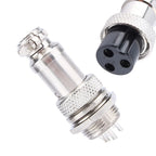 1pc GX16 3-pin Screw-type Aviation Electrical Socket Connector Wire Harness Panel For Data Acquisition Systems Inclinometers