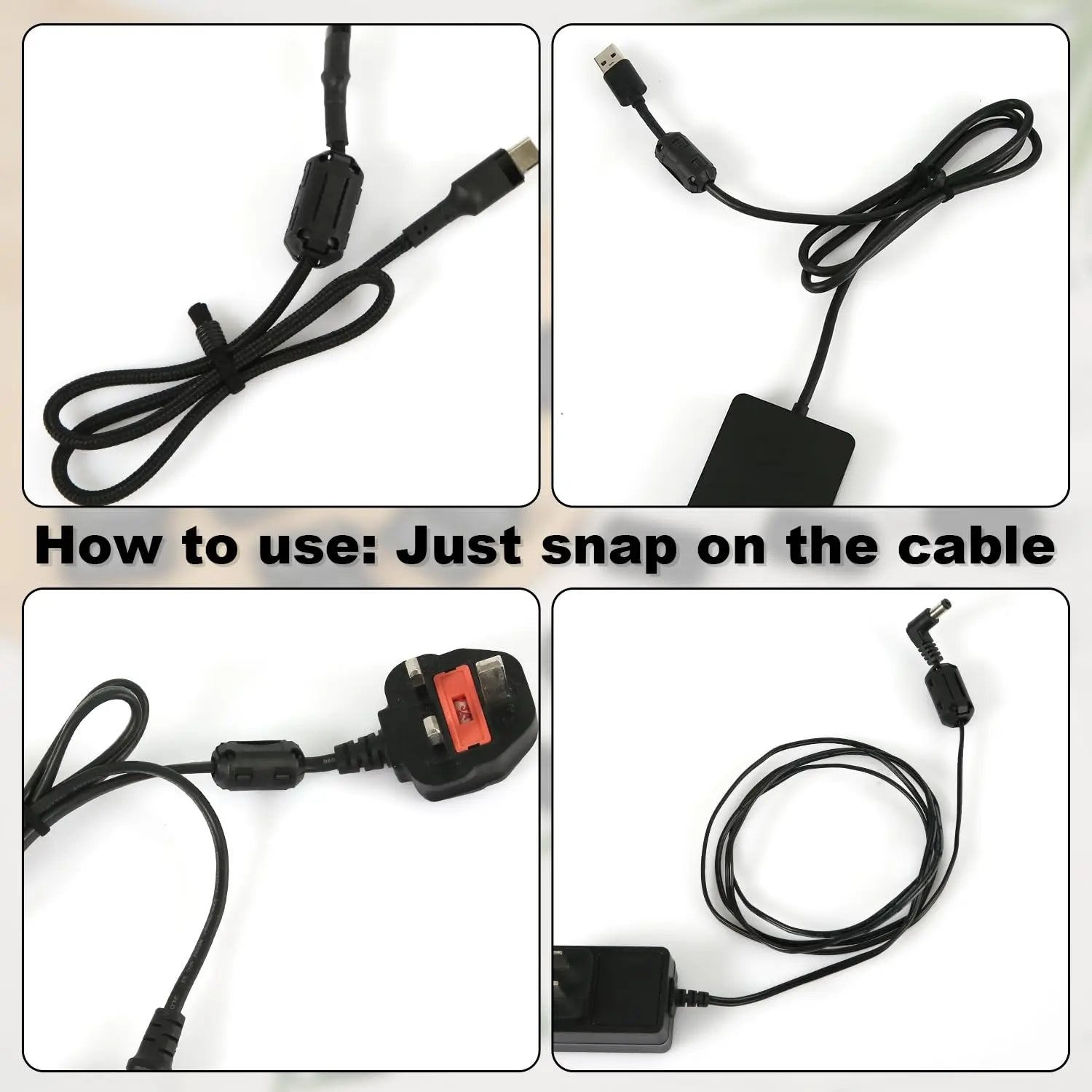1/20pcs TDK 5mm Diameter Ferrite Core Noise Suppressor Powerline Power Cord Filter Ring Cable Clamp RFI EMI Cables Clips
