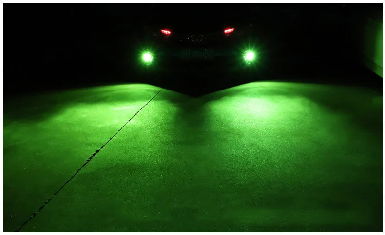 2x 7 Colors H1 H3 880 Canbus Super Bright LED Bulb Car Fog Light Headlight Bulbs 3030 12SMD 12V Running Light Auto Car Fog Lamps