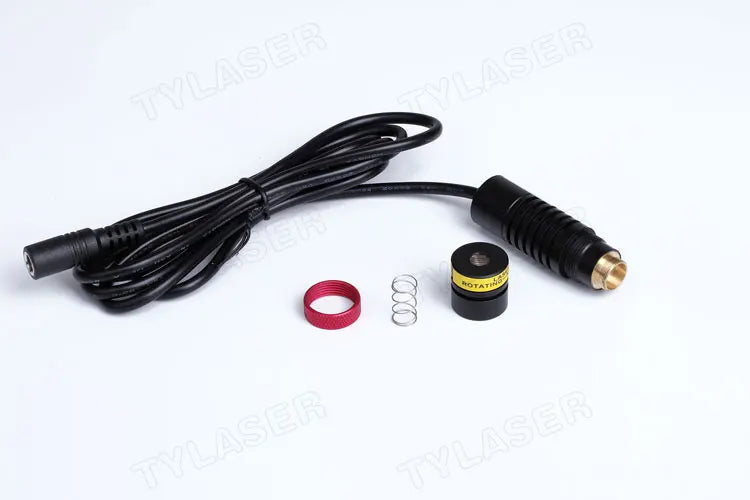 660nm Red Laser Module D18×65mm Square 10×10 Grid Focusable DOE 10mW-150mW for Wood Stone Positioning