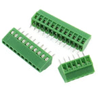 10pcs 2.54MM PCB Universal Screw Terminal Blocks Connector 2/3/4/5/6/7/8/9/10-12 Pin/Poles KF128 Straight Pin Copper