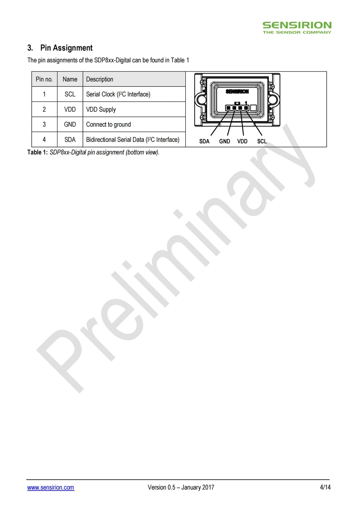 Original SDP810-500PA Differential Pressure Sensor | -5hpa~5hpa | 2.7V-5.5V I2C |  Interface