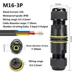 Heavy Duty Quick Connect Terminal Block T-type, IP68 Waterproof 2/3/4/5Pin for Secure & Fast Damp-Proof Wiring Connector