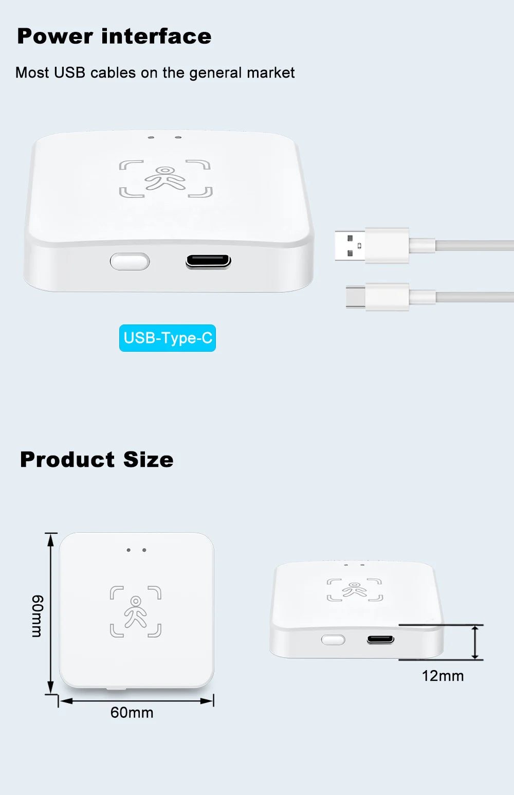 Haozee 24G Zigbee/Wifi Human Presence Detector Smart Human Body PIR Sensor Radar Detector Motion Sensors Support Home Assistant
