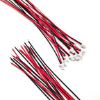 10 sets JST SH 1.0mm 2 Pin Connector with Cable SMD Vertical Male Socket 28AWG 10cm/20cm/30cm