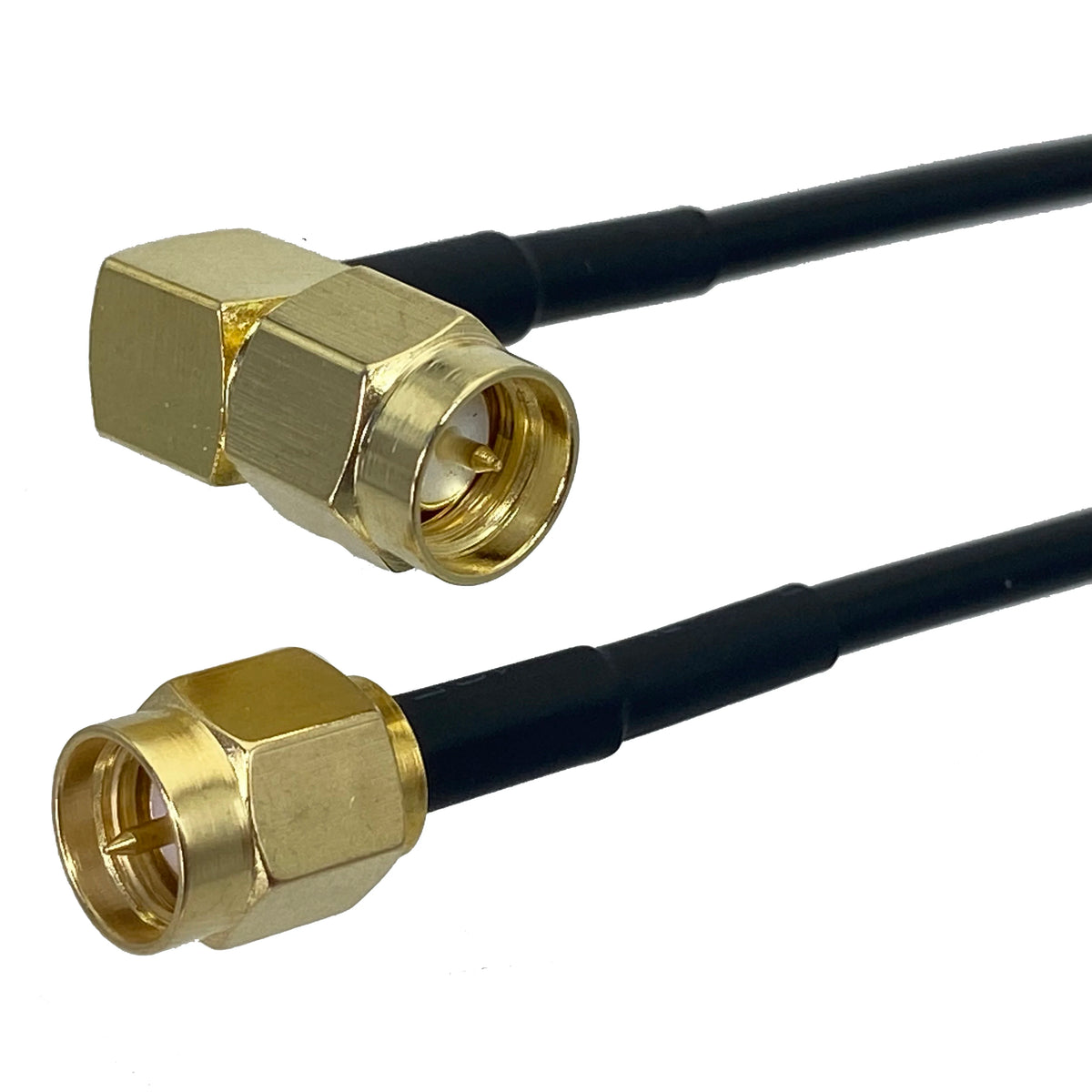 RG174 SMA RP SMA to SMA RP SMA Male & Female Nut Straight & Right Angle Connector RF Coaxial Jumper Pigtail Cable 4inch~10FT