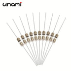 10pcs 0.5A 1A 1.5A 2A 3A 3.15A 4A 5A 6.3A 8A 10A 15A 250V 3.6x10mm Lead Wire Fast/Slow Blow Glass Fuse Tube 3.6*10