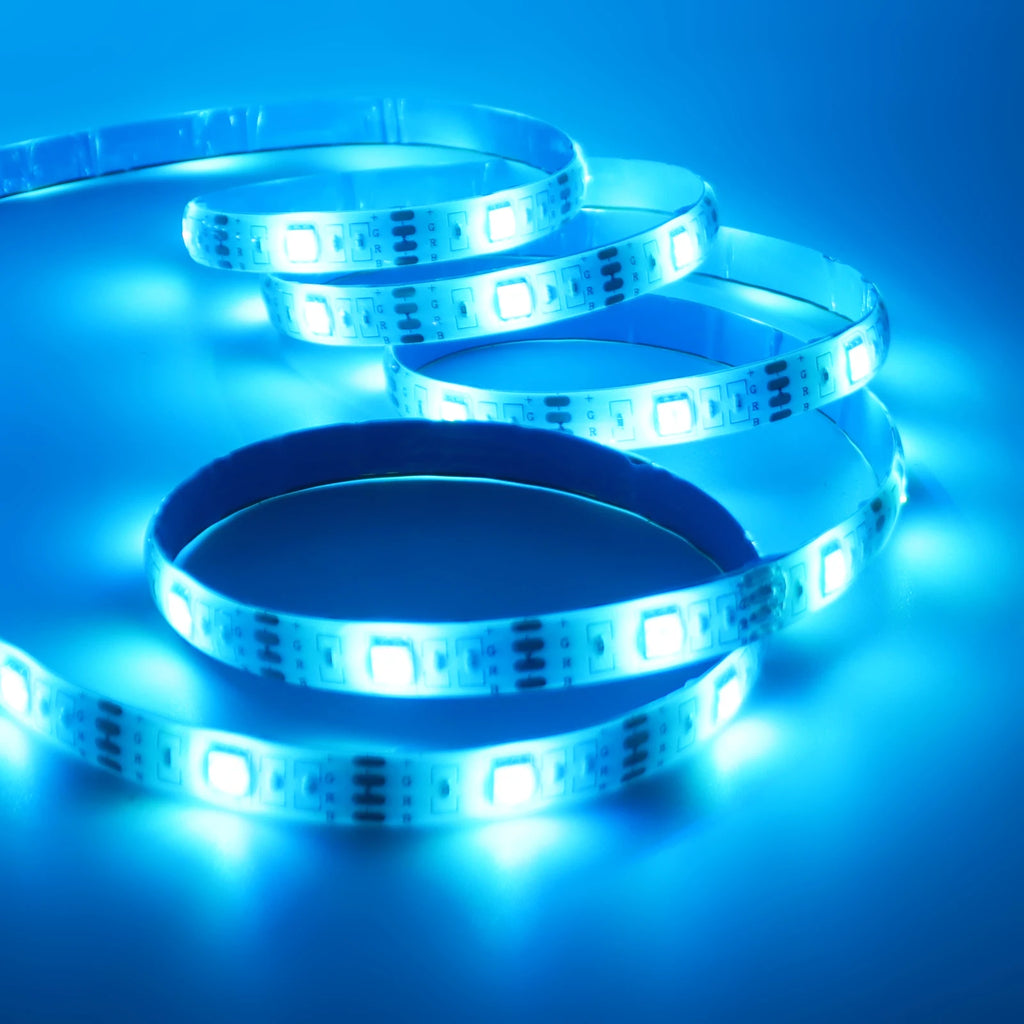 Smart 2IN1 USB LED Strip Lights RGB 5050 Remote Control Kit Flexible Ribbon LED Diode Tape Self-adhesive for TV Backlight