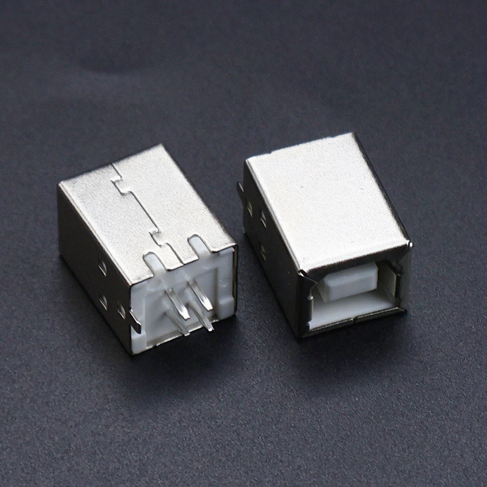5PCS B Type 90°/180° Connector Soldering DIY Printer Interface Repair USB 2.0 and USB 3.0 Connector Female Socket Male Jack