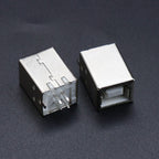 5PCS B Type 90°/180° Connector Soldering DIY Printer Interface Repair USB 2.0 and USB 3.0 Connector Female Socket Male Jack