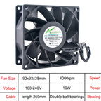 ANCHAOPU 40mm 50mm 60mm 70mm 80mm 92mm 120mm 140mm EC Brushless Cooling Fan AC 110V 120V 220V 240V Axial Flow Fan for Cabinets