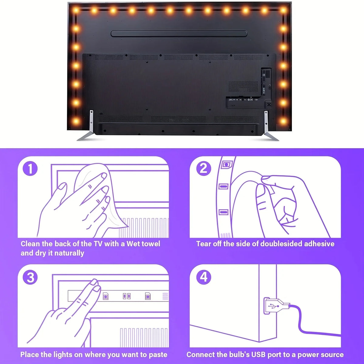 USB LED Strip Light APP Control IR Bluetooth Tape RGB IR Bedroom Living Room Self-adhesive TV Backlight Remote Lamp Diode Lights