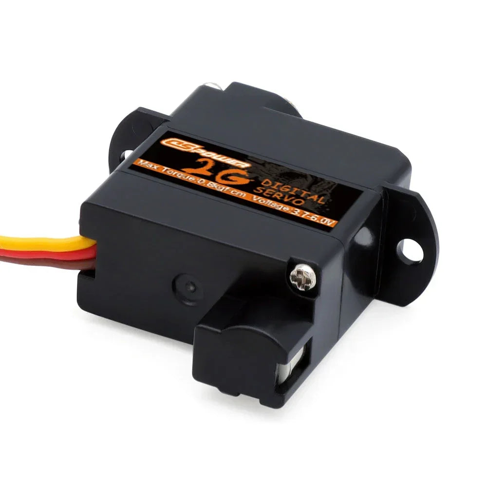 DSPOWER 2g Plastic/Metal Gear Motor Mini Micro Servos for RC Car Airplanes Fixed-wing Quadcopter Boat Plane Robot Wltoys Axial