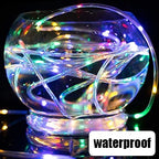 Solar Rope Lights Solar LED Light Path Deck Outdoor Garden Solar String Lights Waterproof Outdoor Lighting Strips 8 Light Modes