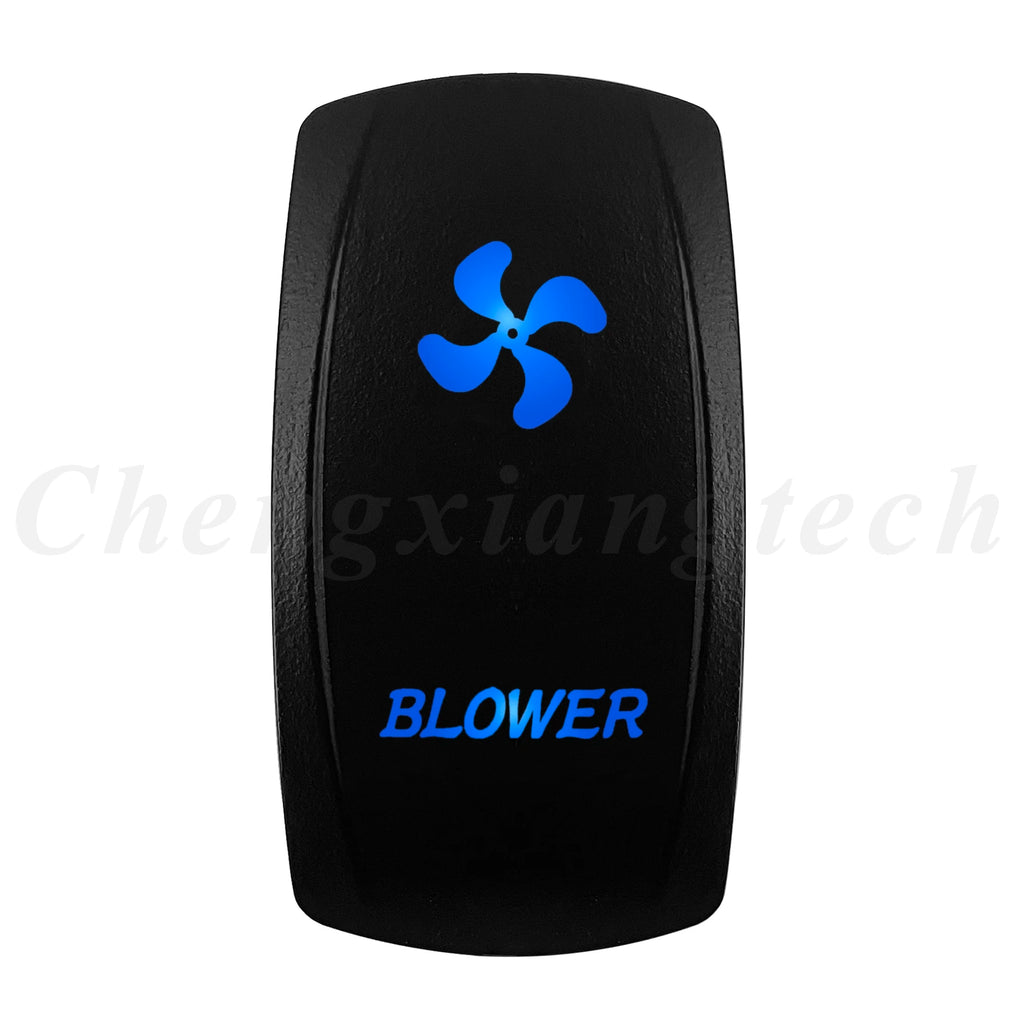 12V 20A Blue Led Car Boat Laser Rocker Switch ON OFF, (ON) OFF, ON OFF ON, (ON) OFF ON, (ON) OFF (ON) Waterproof