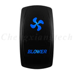 12V 20A Blue Led Car Boat Laser Rocker Switch ON OFF, (ON) OFF, ON OFF ON, (ON) OFF ON, (ON) OFF (ON) Waterproof