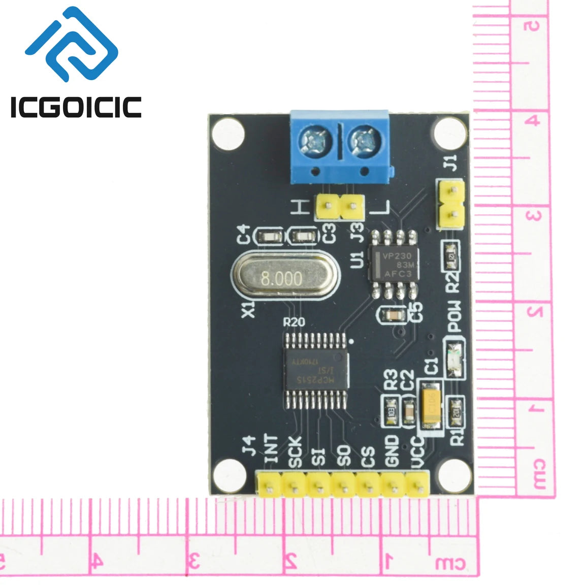MCP2515 CAN Bus Module with SN65HVD230 – SPI Interface for Arduino, ESP32, Raspberry Pi Industrial Communication