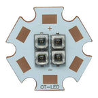10W-12W EverLight 3535 4Chips 4-LEDs 3V6V12V Infrared IR 850nm 940nm 730nm High Power LED Emitter Diode with 20mm Copper PCB