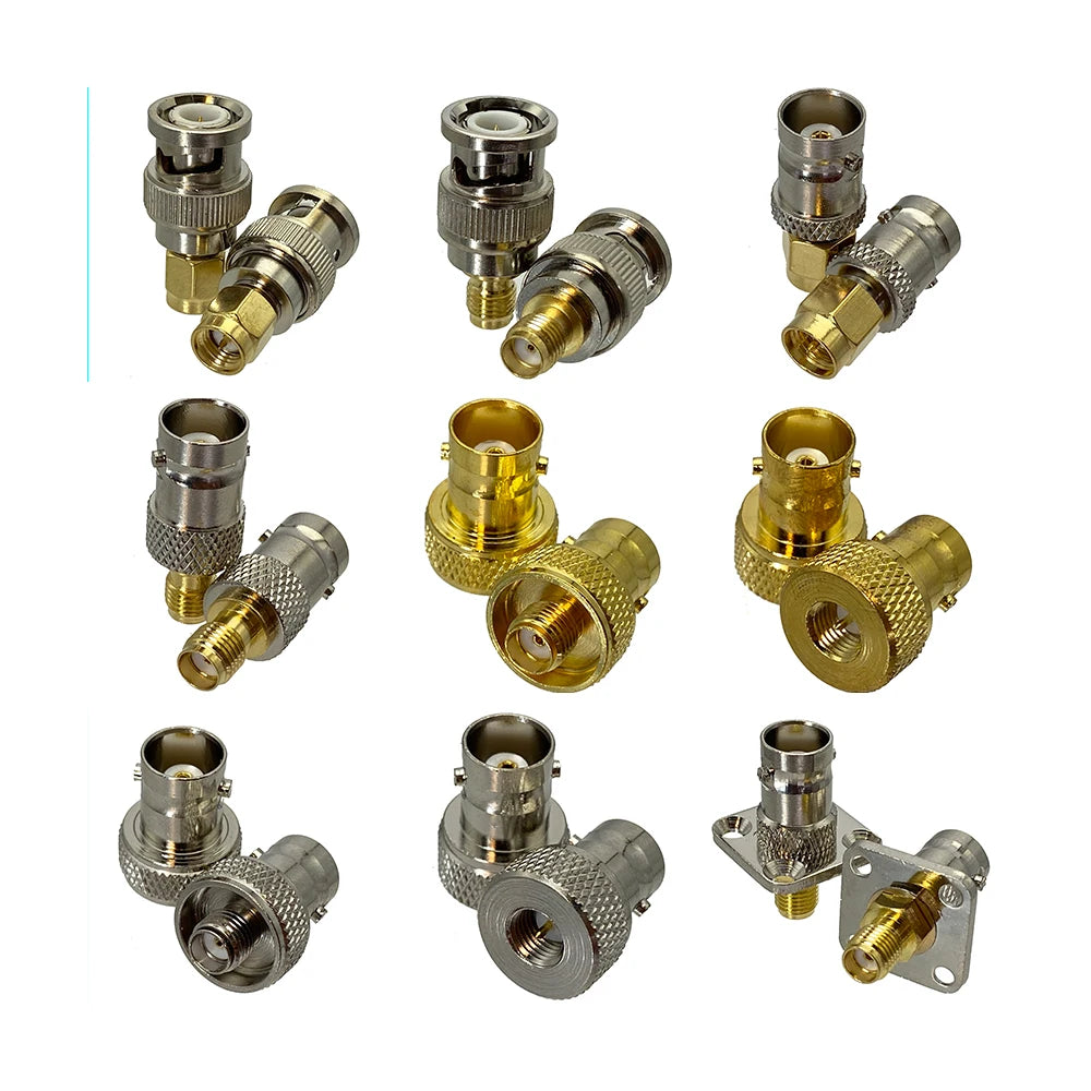 SMA to BNC Adapter for SDR,gmrs Handheld Radio, Scanner,Walkie Talkie Adapters SMA Male Female to BNC Male Female RF Coaxial