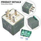 Over Load Protection Relay Overload Relay For Mercedes W123 W124 W126 W107 0015429619 Replacement Car Accessories