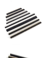 1/5pcs Round Hole Pin Header 1.27/2.0/2.54MM Pitch Row Female/Male Single Row 1x40P / 2x40P Double Row Pin Round Pin Gold Plated